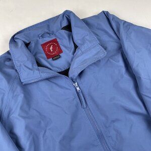 Forrester’s Golf Windbreaker Jacket Women’s L Mesh Lined Blue Polyester